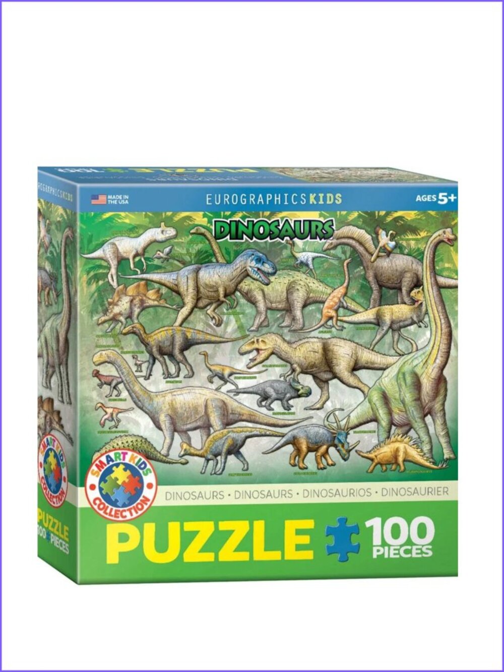 Eurographics 100pcs Puzzle-- Dinosaurs New In Box
